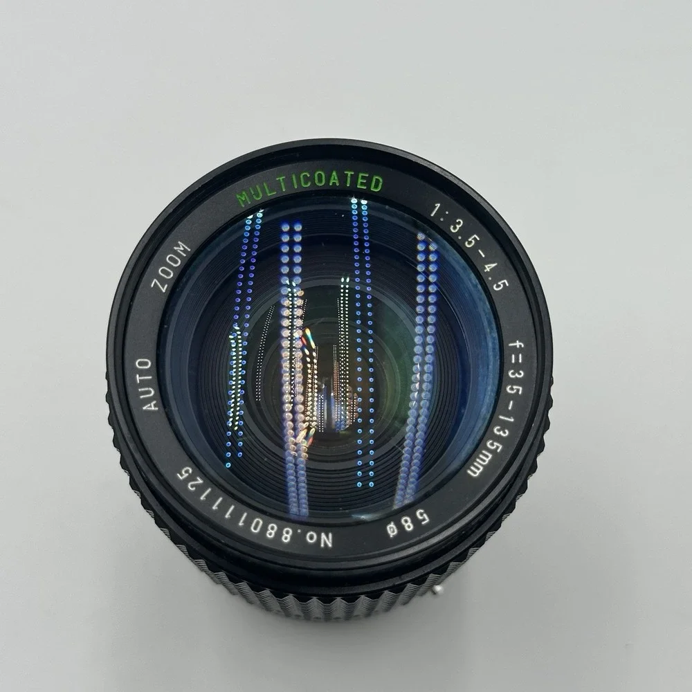 35-135mm f/3.5-4.5 Manual Focus Zoom Lens Canon FD Mount Multicoated 58mm